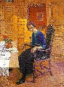 Carl Larsson solglimt USA oil painting artist